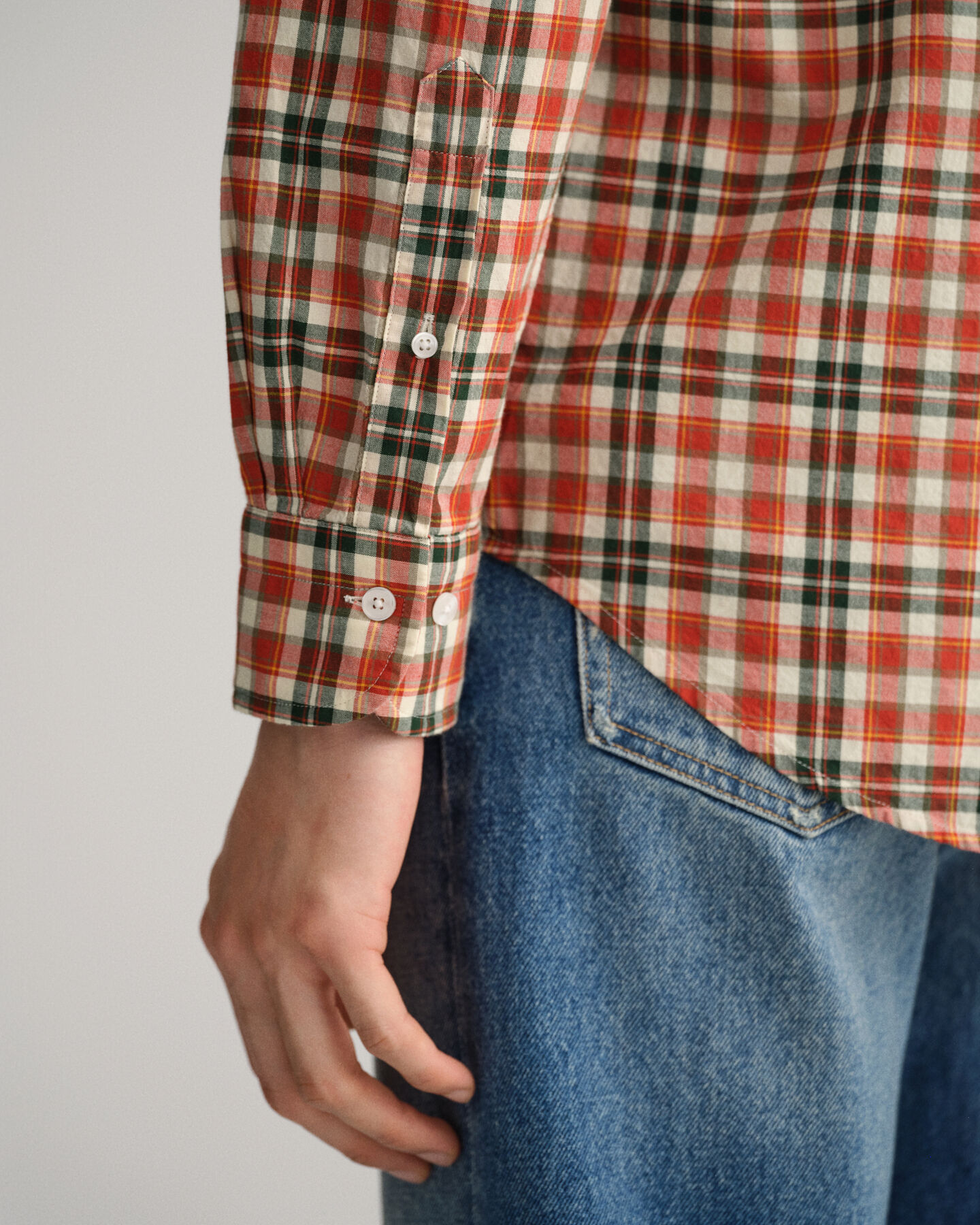 Camisa Regular Fit de velarte en tela escocesa