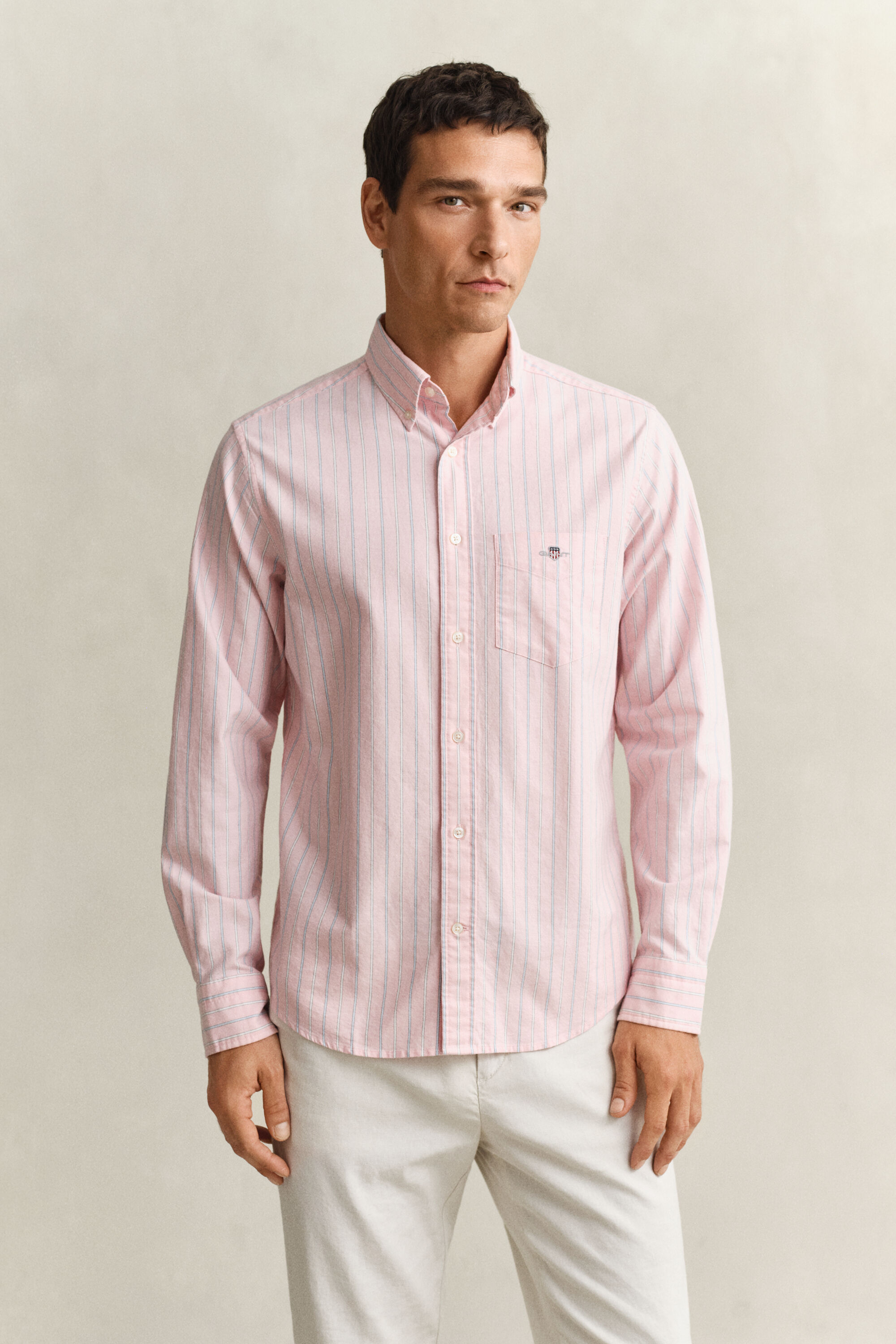 Camisa Oxford clásica a rayas