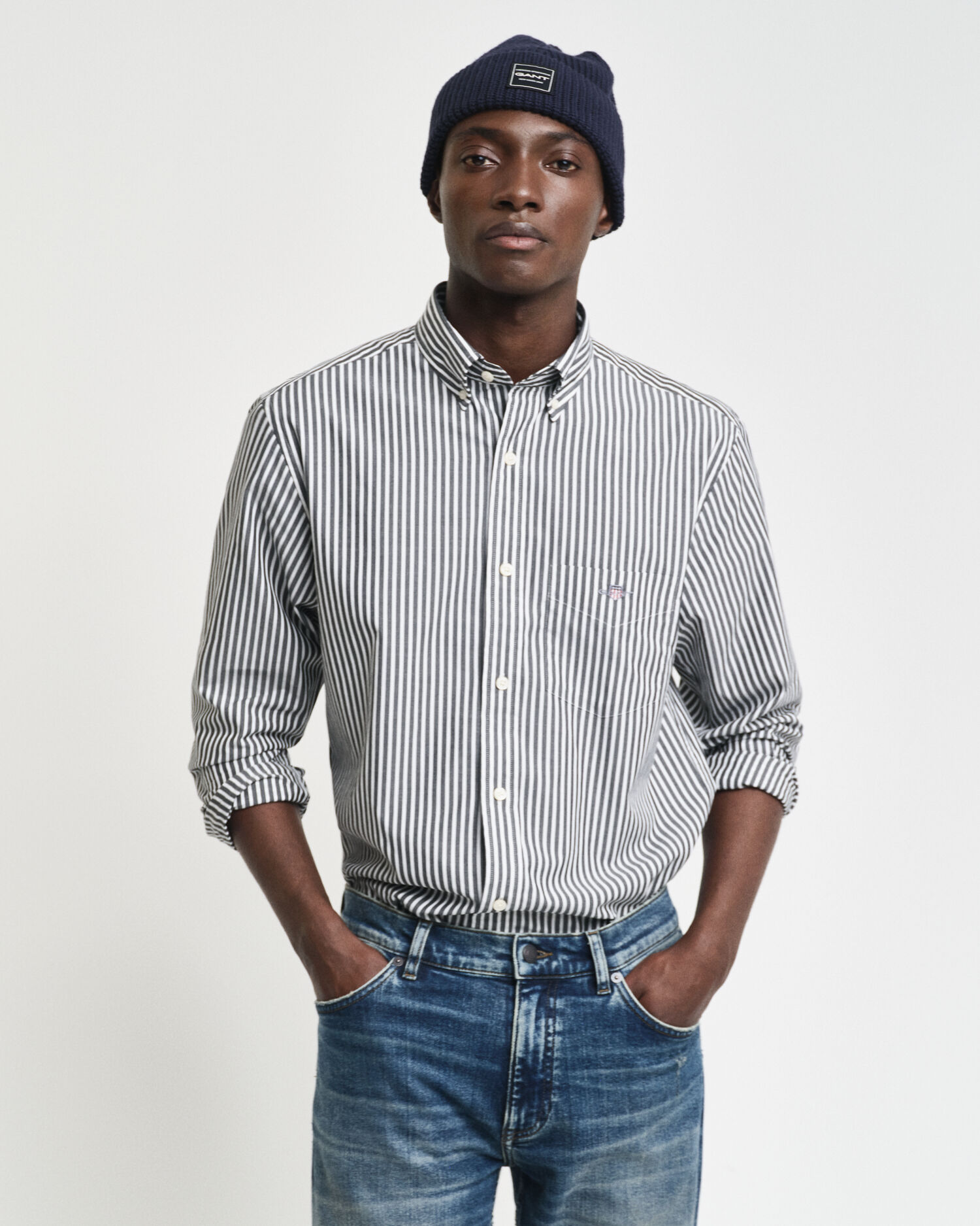 Camisas de rayas para hombre best sale