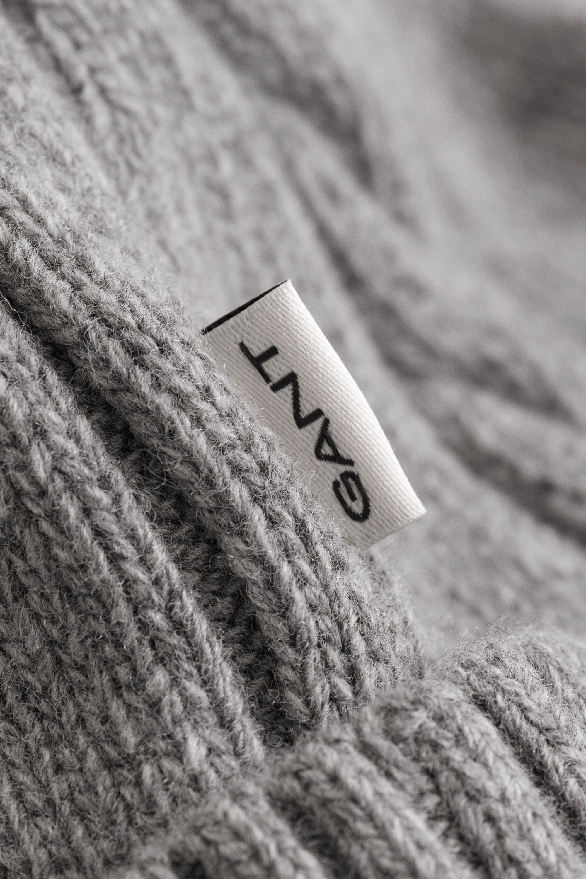 Gorro de punto de ochos de lana de oveja