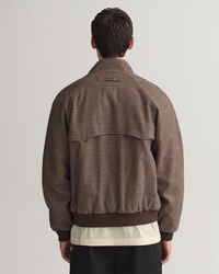 Cazadora Harrington de lana a cuadros