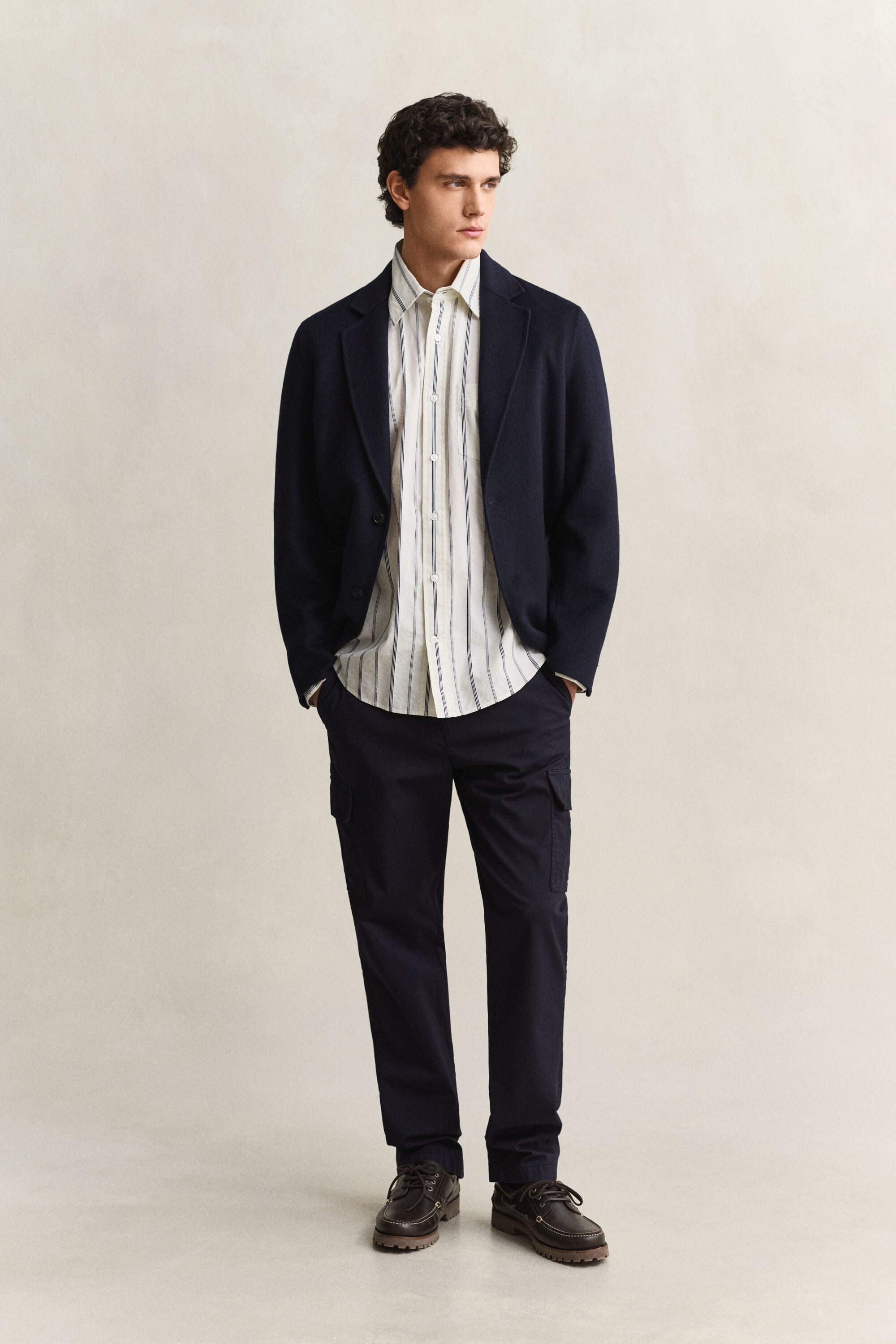 Camisa Relaxed Fit Dobby Stripe