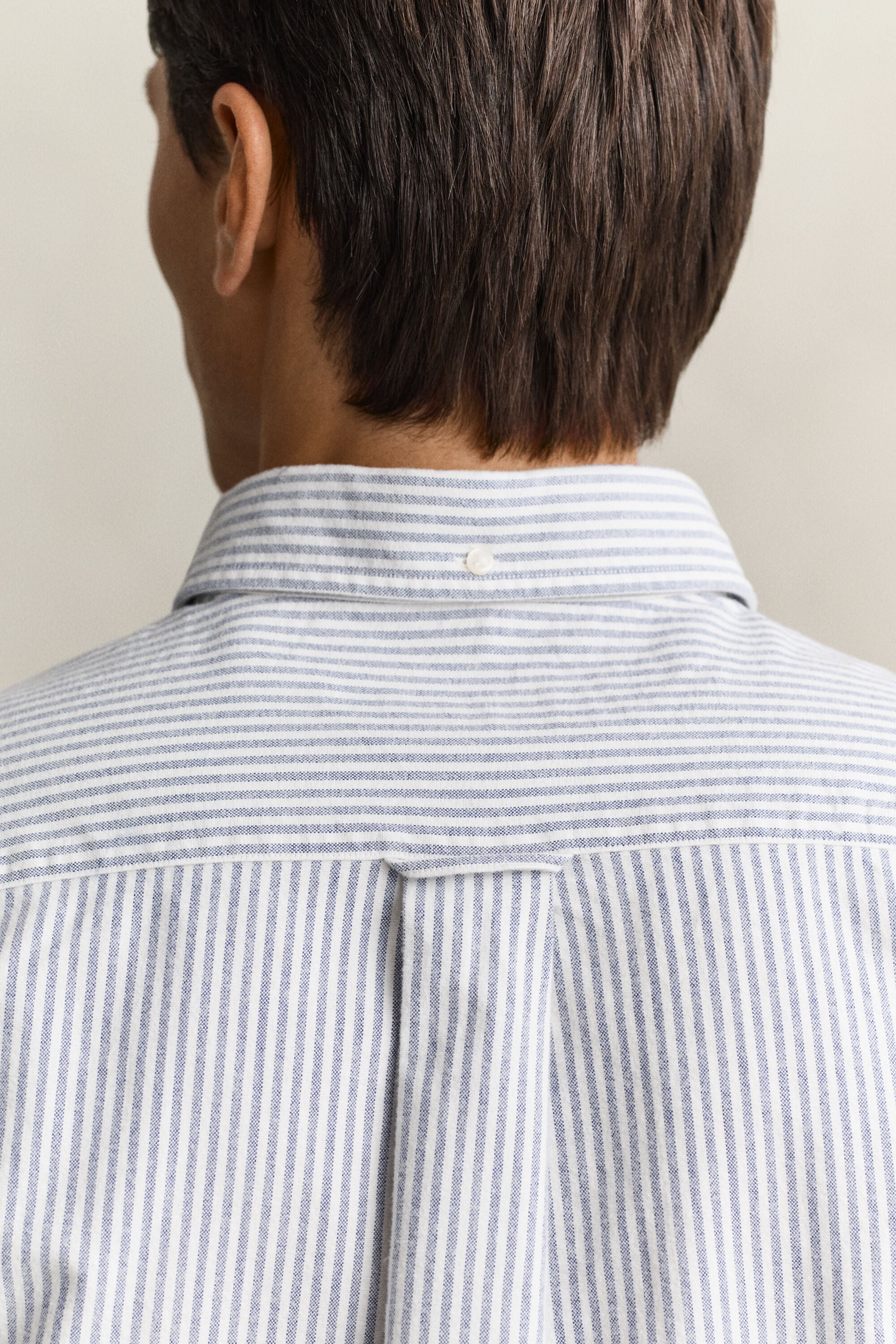 Camisa Oxford perchada de rayas