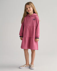 Vestido estilo sudadera con capucha escalonado GANT USA Girls