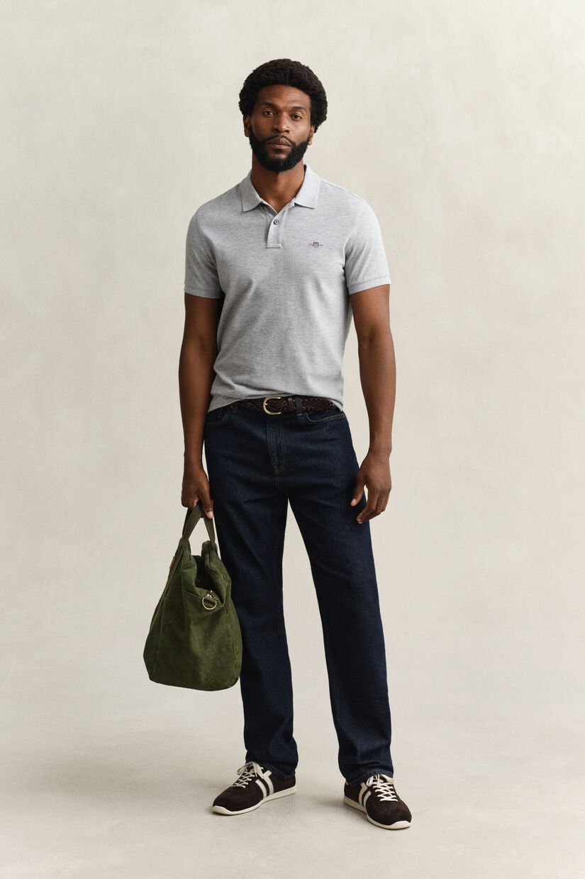 Polo de piqu&eacute; Slim Fit Shield