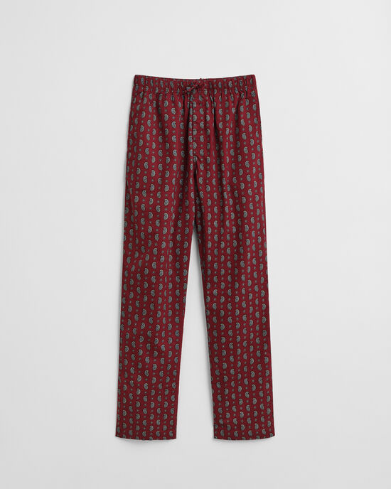 Pantalones de pijama de franela con estampado de cachemir
