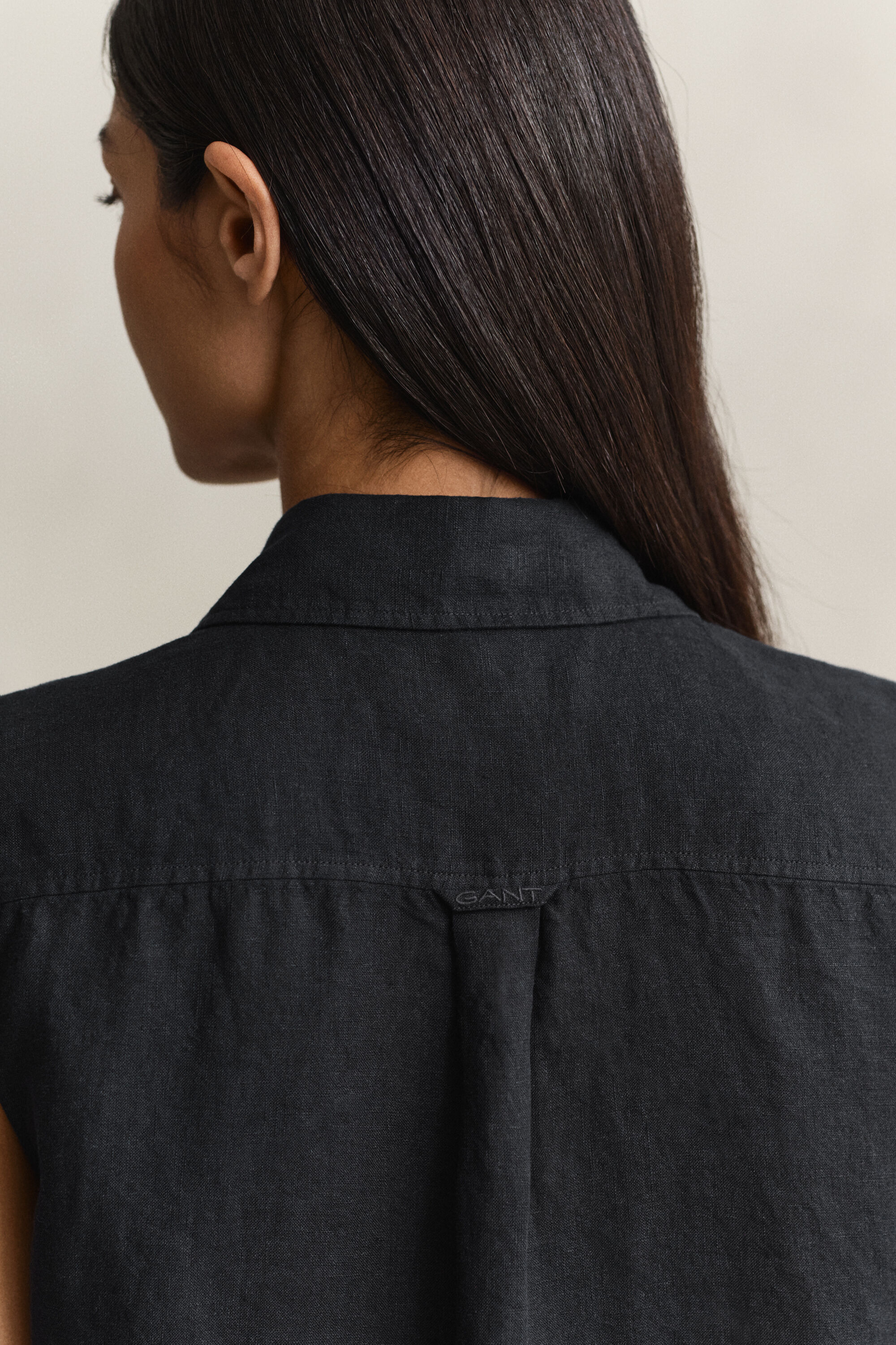 Camisa de lino sin mangas