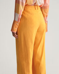 Pantalones de vestir Regular Fit en lino el&aacute;stico