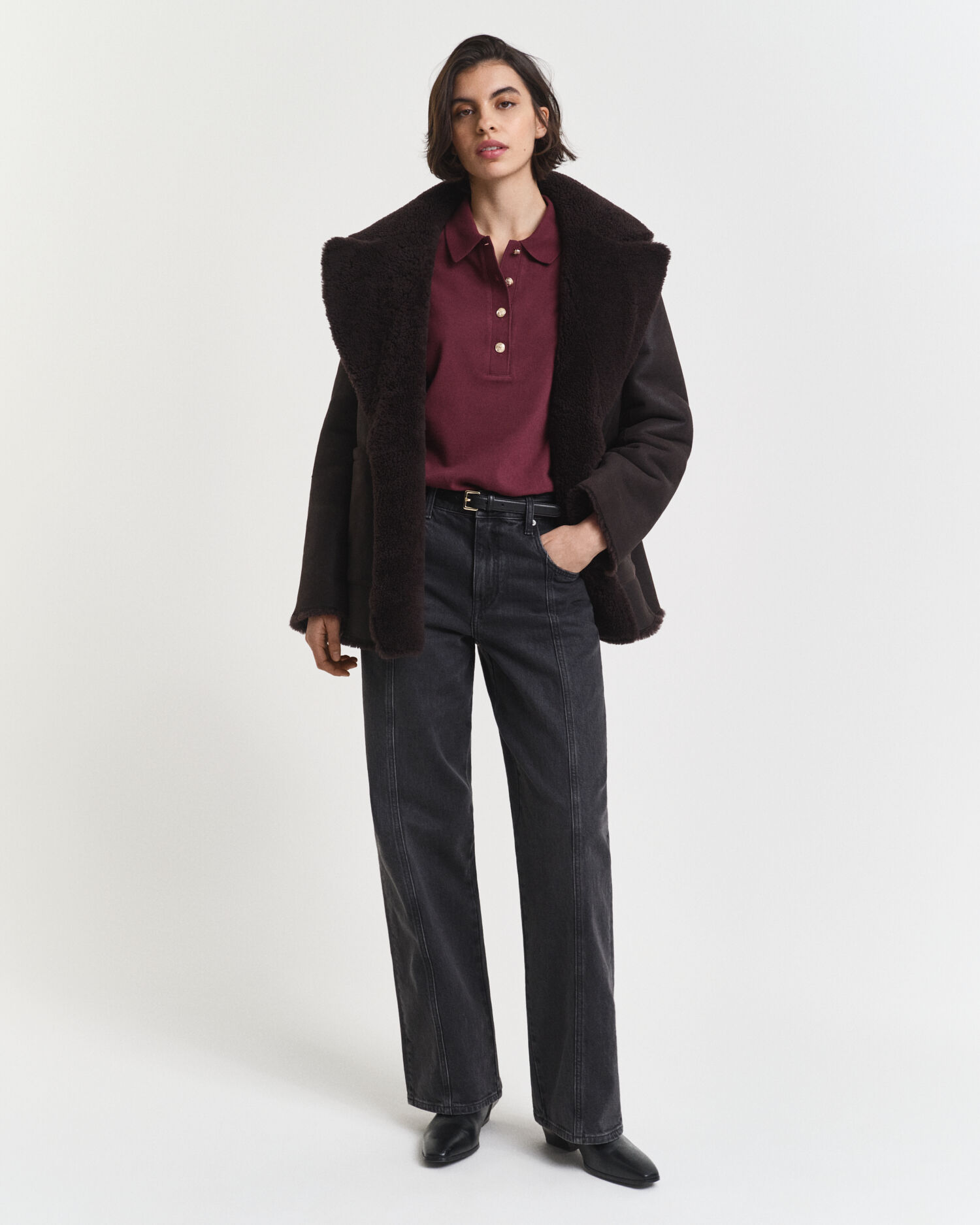 Polo de piqué de manga larga