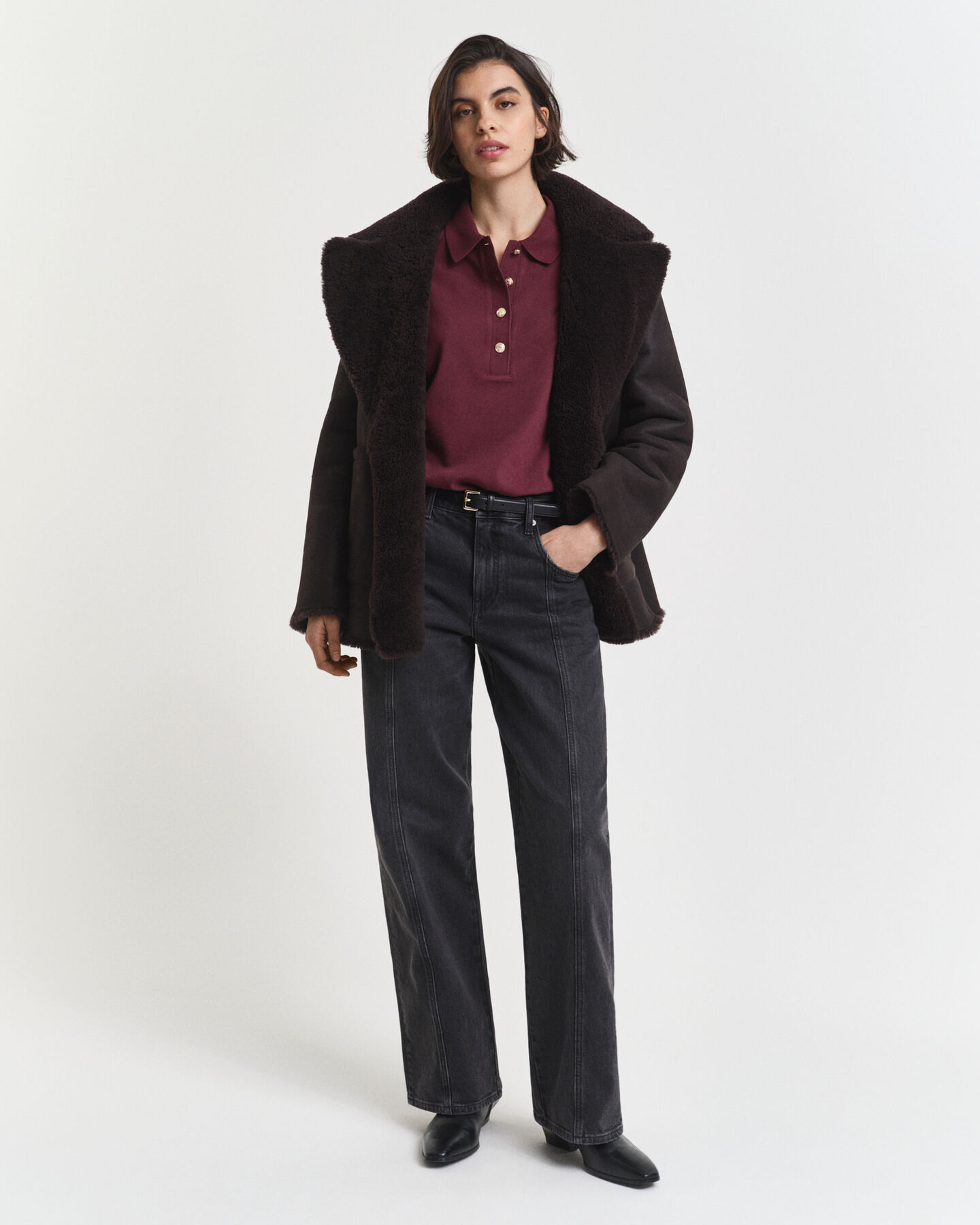 Polo de piqué de manga larga