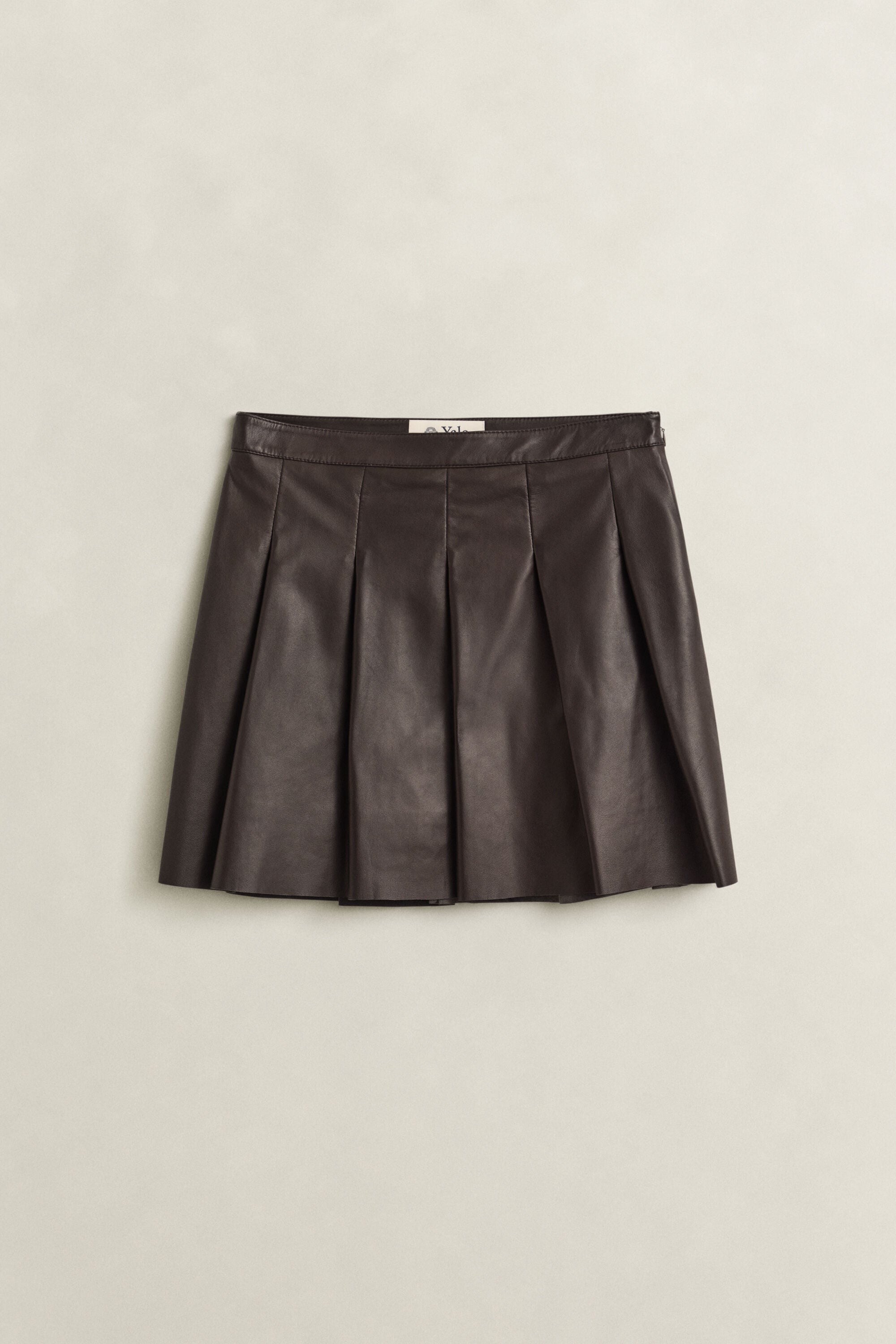 Falda plisada de piel Gant x Yale