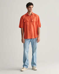 Camisa Relaxed Fit de manga corta Washed Silk