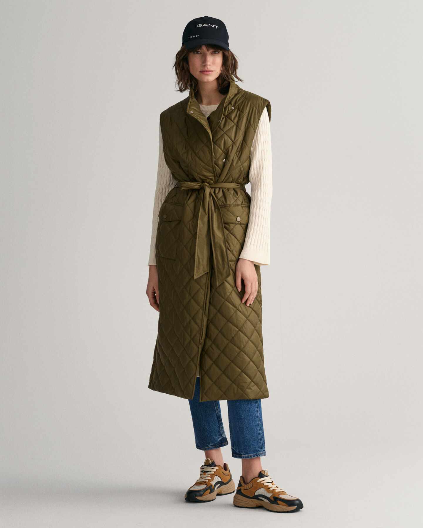 Chaleco acolchado largo