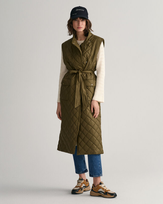 Chaleco acolchado largo