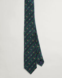 Corbata de seda con estampado Oars