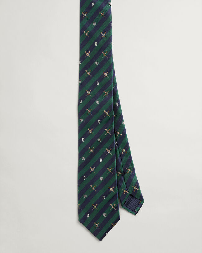 Corbata de seda con estampado Oars