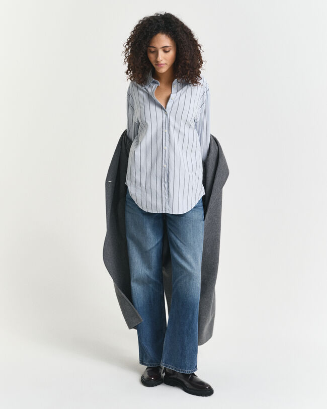 Camisa Oxford Relaxed Fit Luxury a rayas