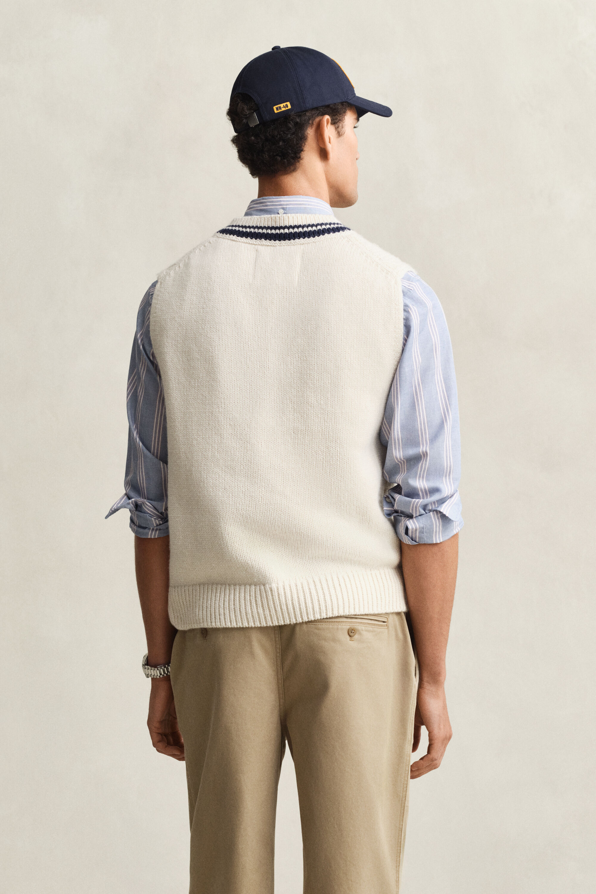 Chaleco de punto de ochos