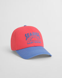 Gorra de béisbol con visera en contraste