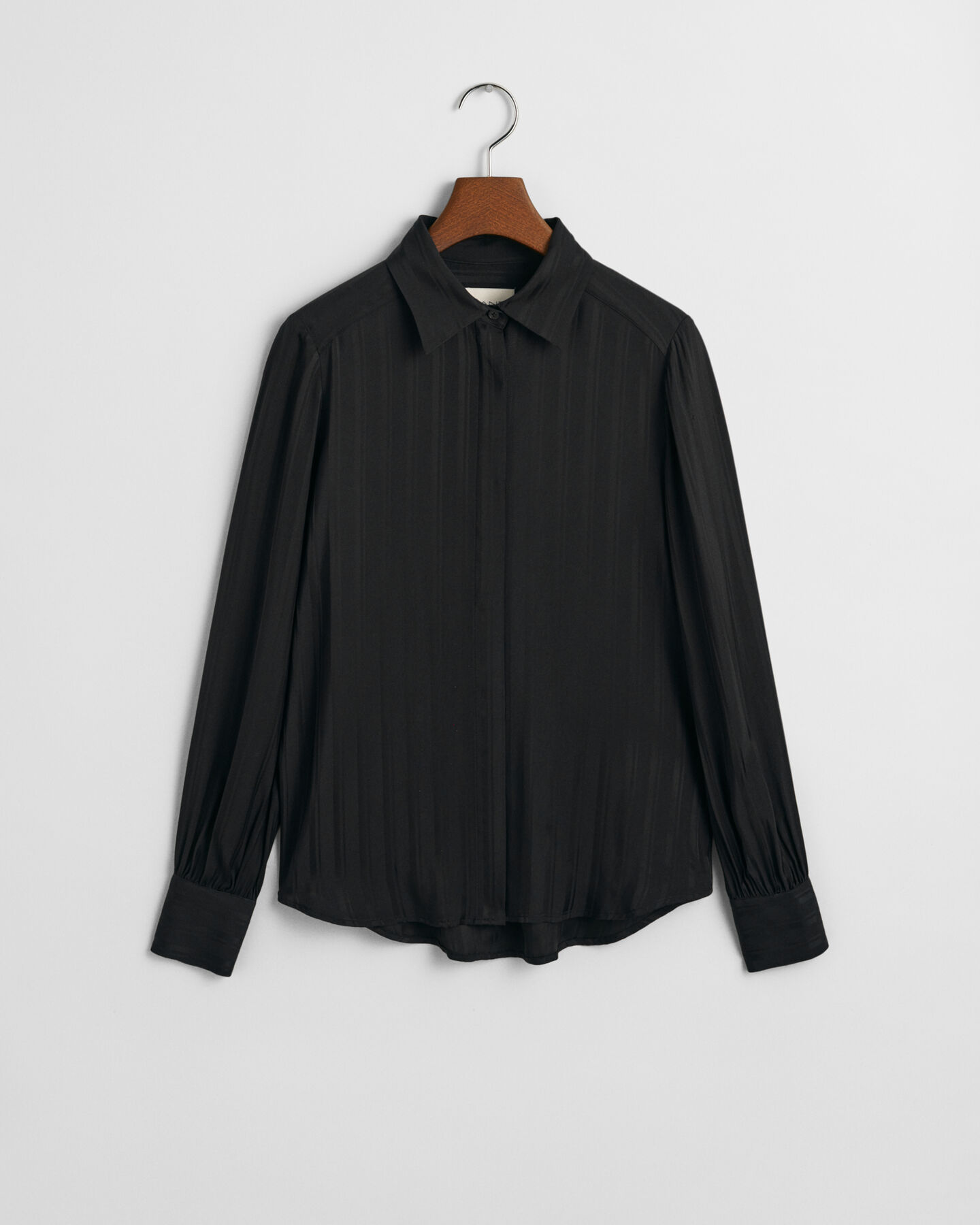 Camisa de sat&eacute;n a rayas Regular Fit