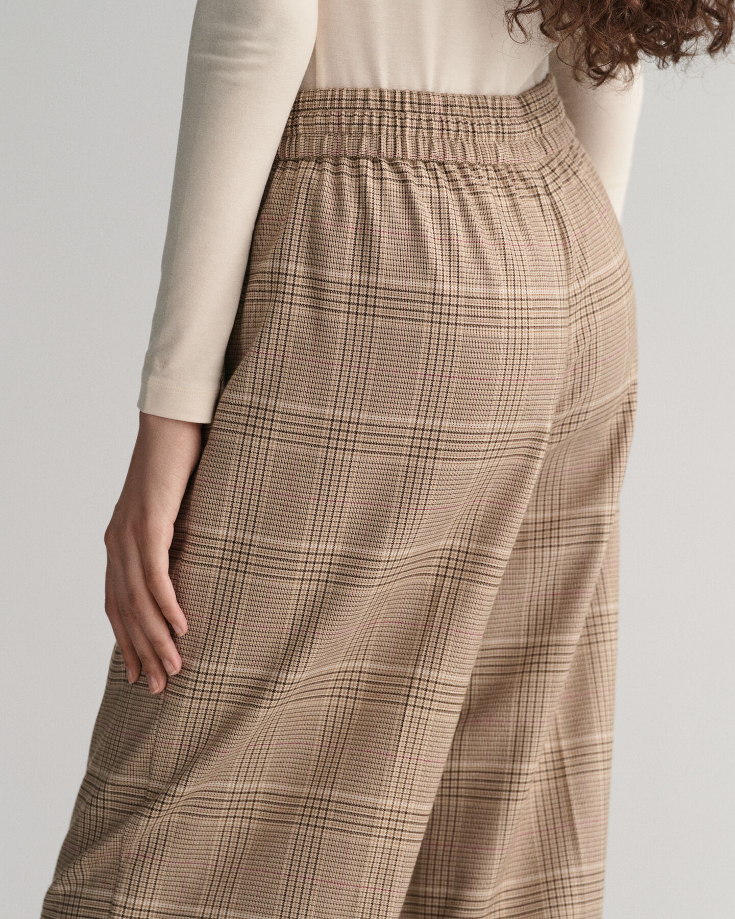 Pantalones Relaxed Fit Pull-On a cuadros