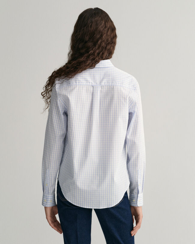Camisa Regular Fit de popelina a cuadros Vichy