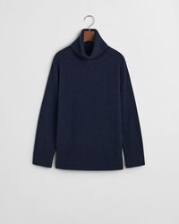 Jersey de cuello de cisne con detalle de espiga