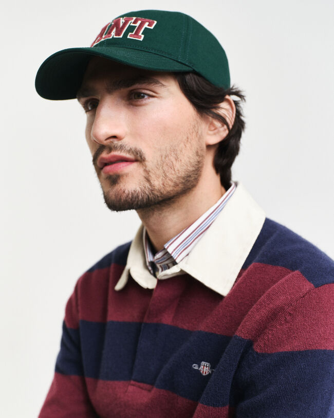 Rugger de rayas en lana de oveja extrafina