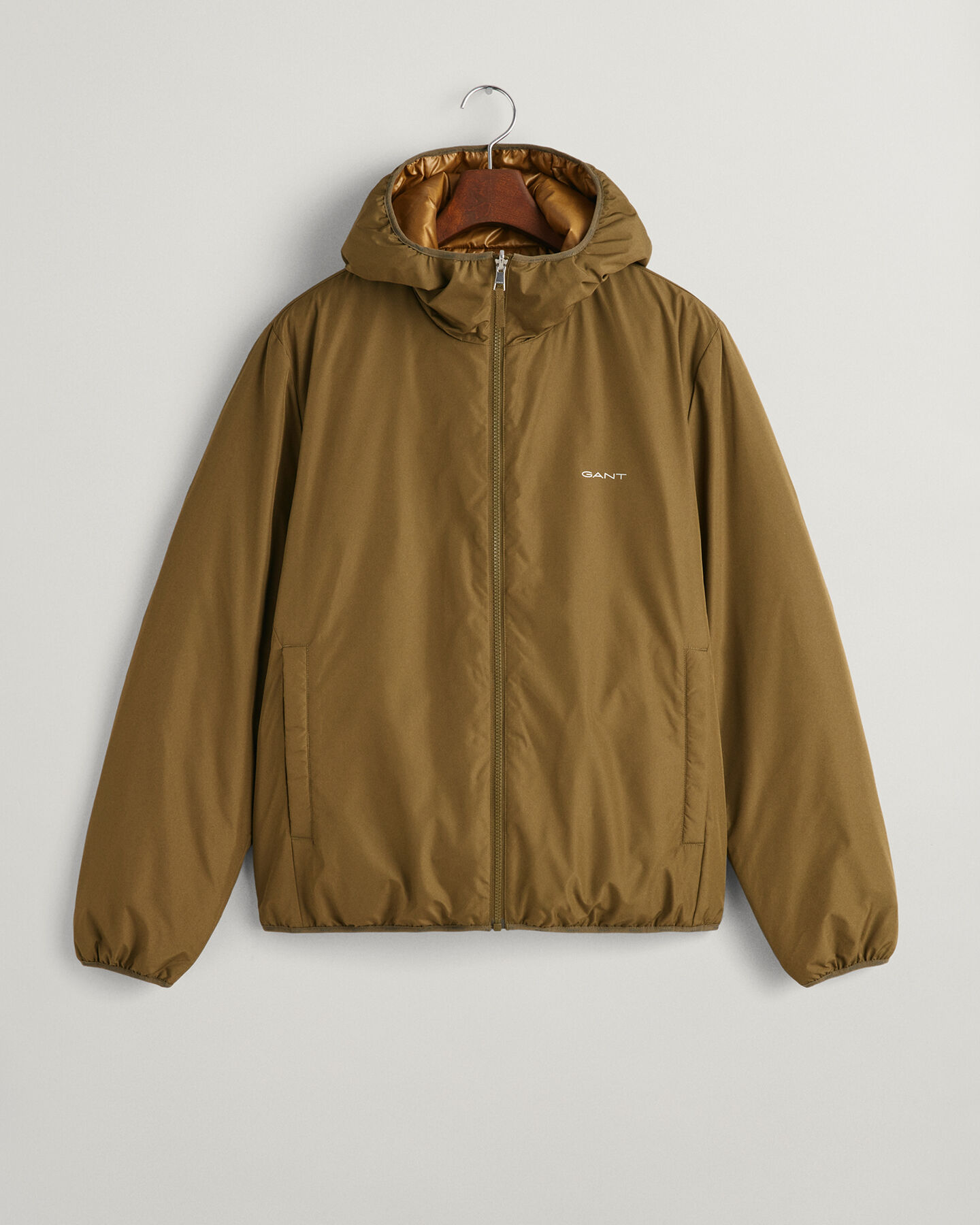 Chaqueta reversible con capucha