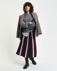 Falda plisada a rayas