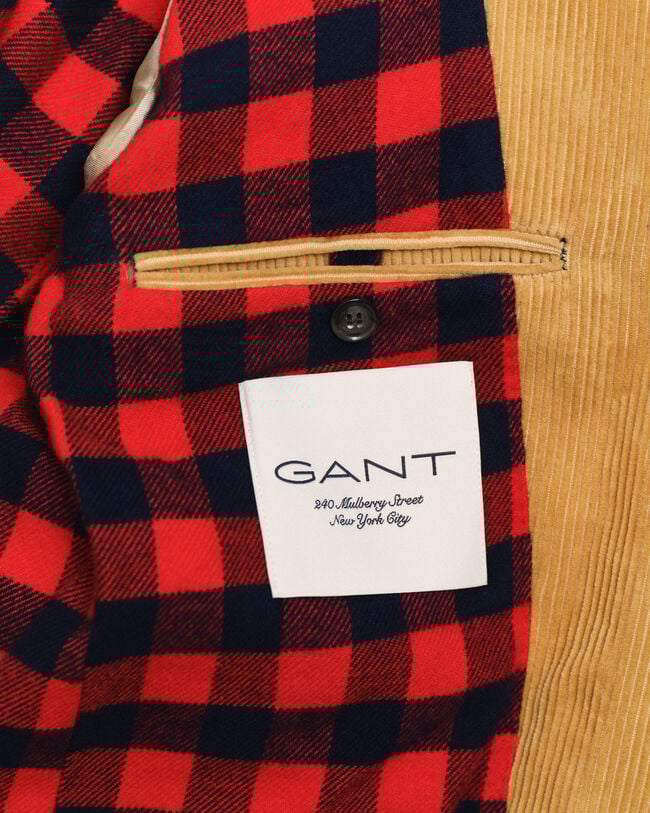 Americana Regular Fit de pana