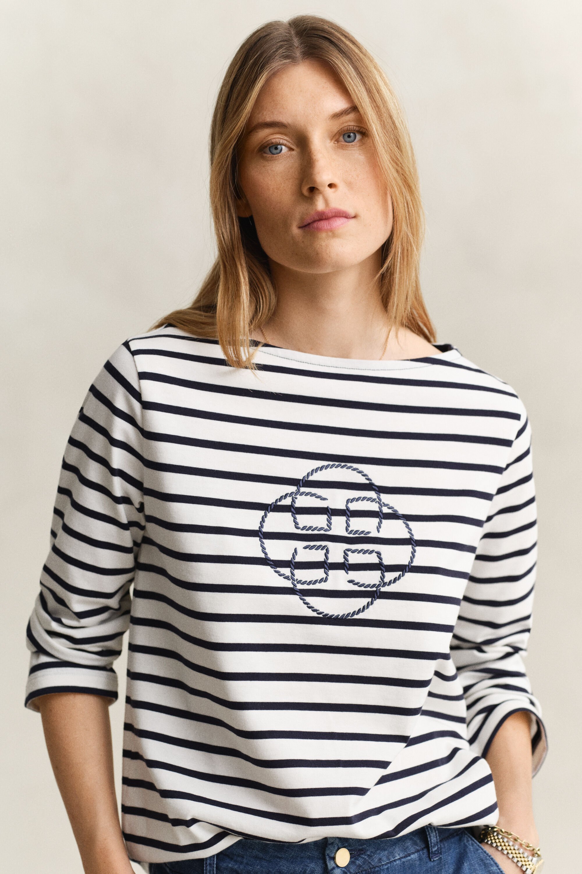 Camiseta con manga tres cuartos