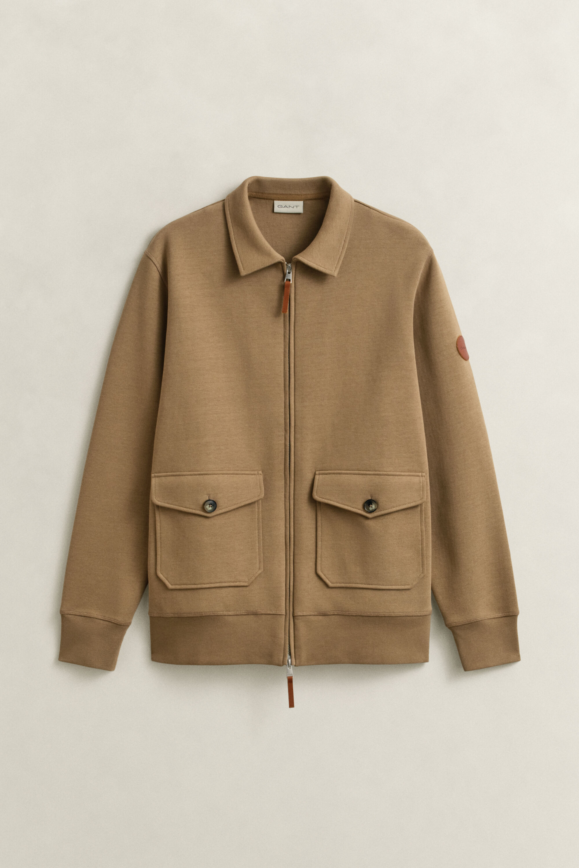 Sudadera de punto roma con cremallera