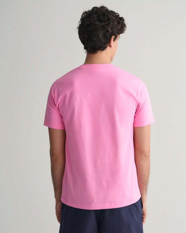 Camiseta GANT Logo peque&ntilde;o en contraste