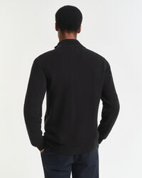 Cárdigan de lana de oveja muy fina con cremallera