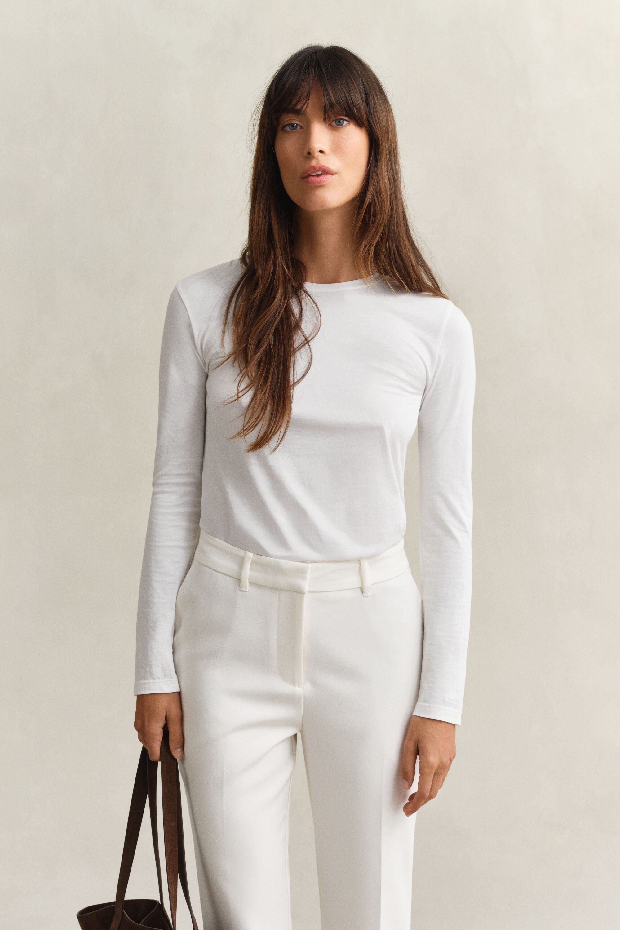 Camiseta de manga larga de algodón