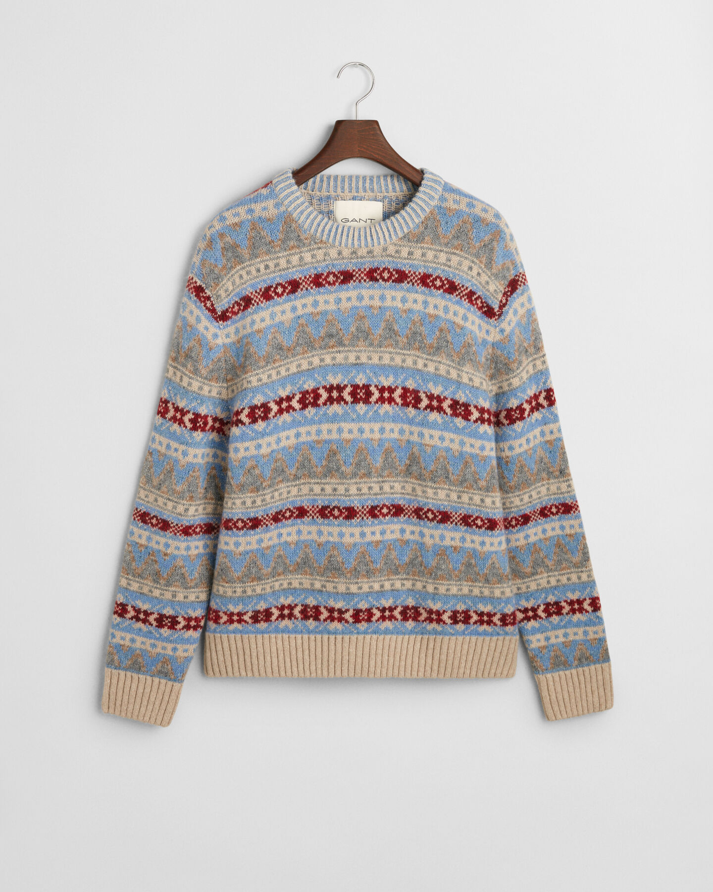 Jersey de cuello redondo Fair Isle
