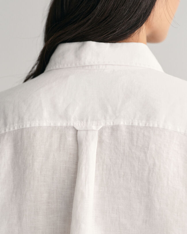 Camisa Relaxed Fit corta en lino