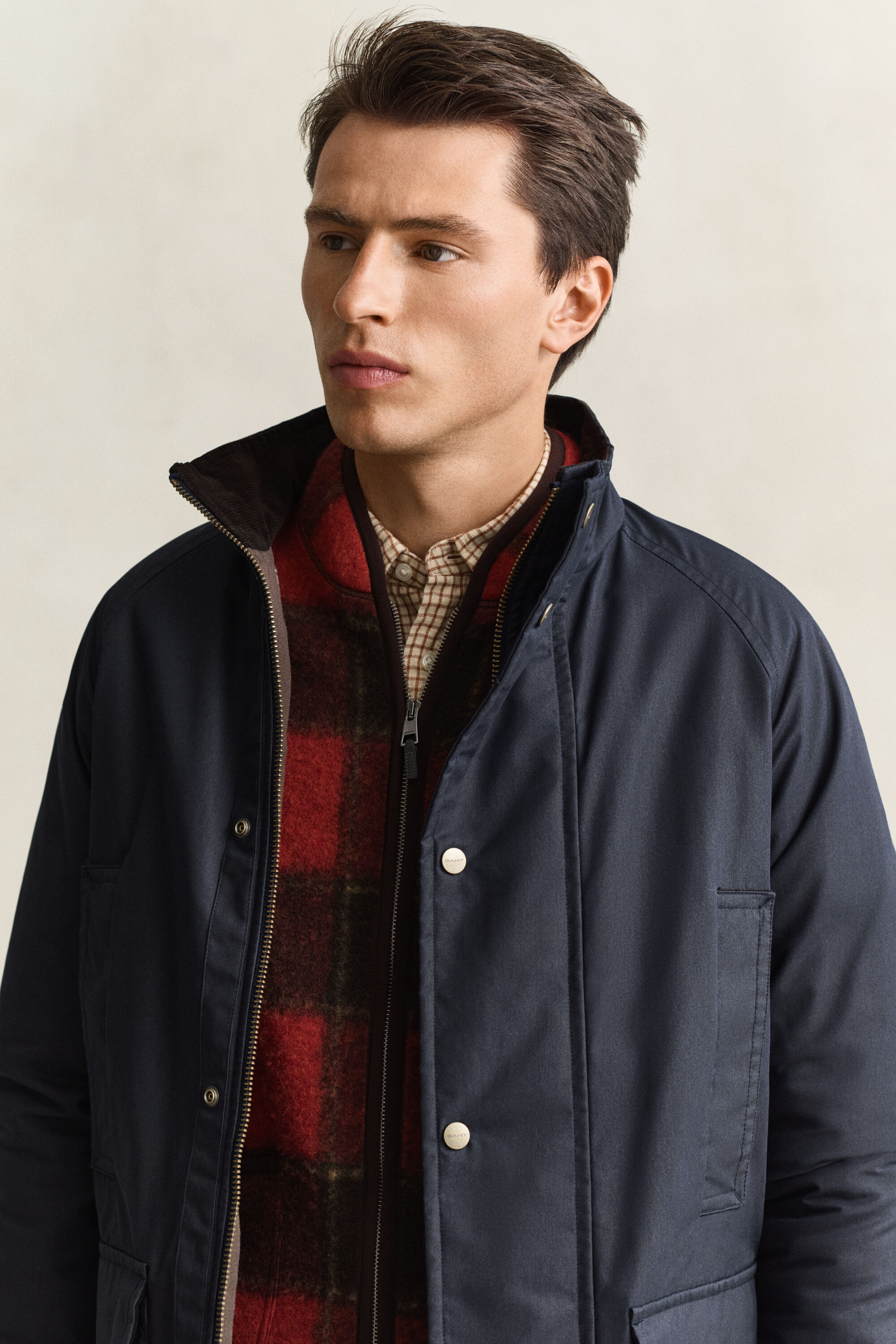 Chaqueta Double Decker encerada