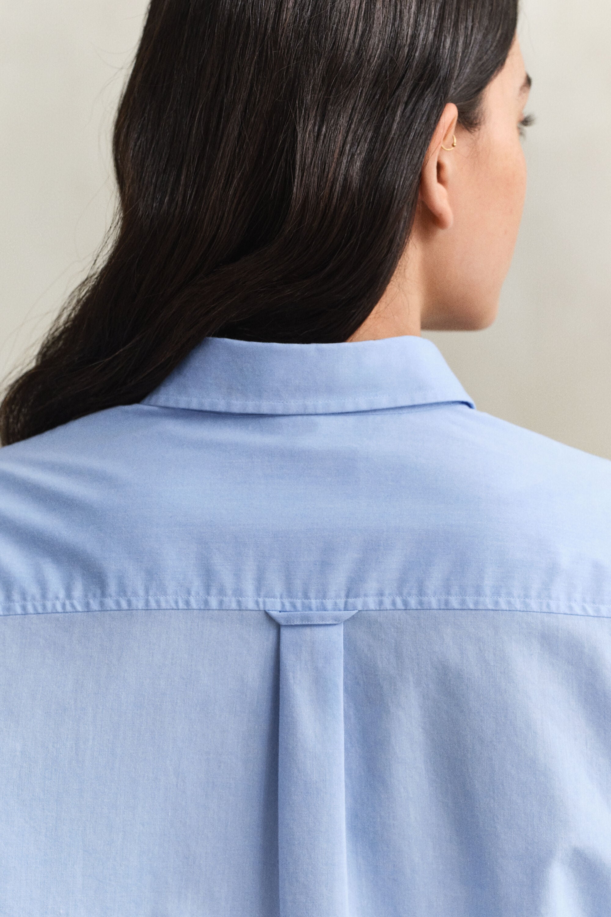 Camisa de algodón con puños franceses