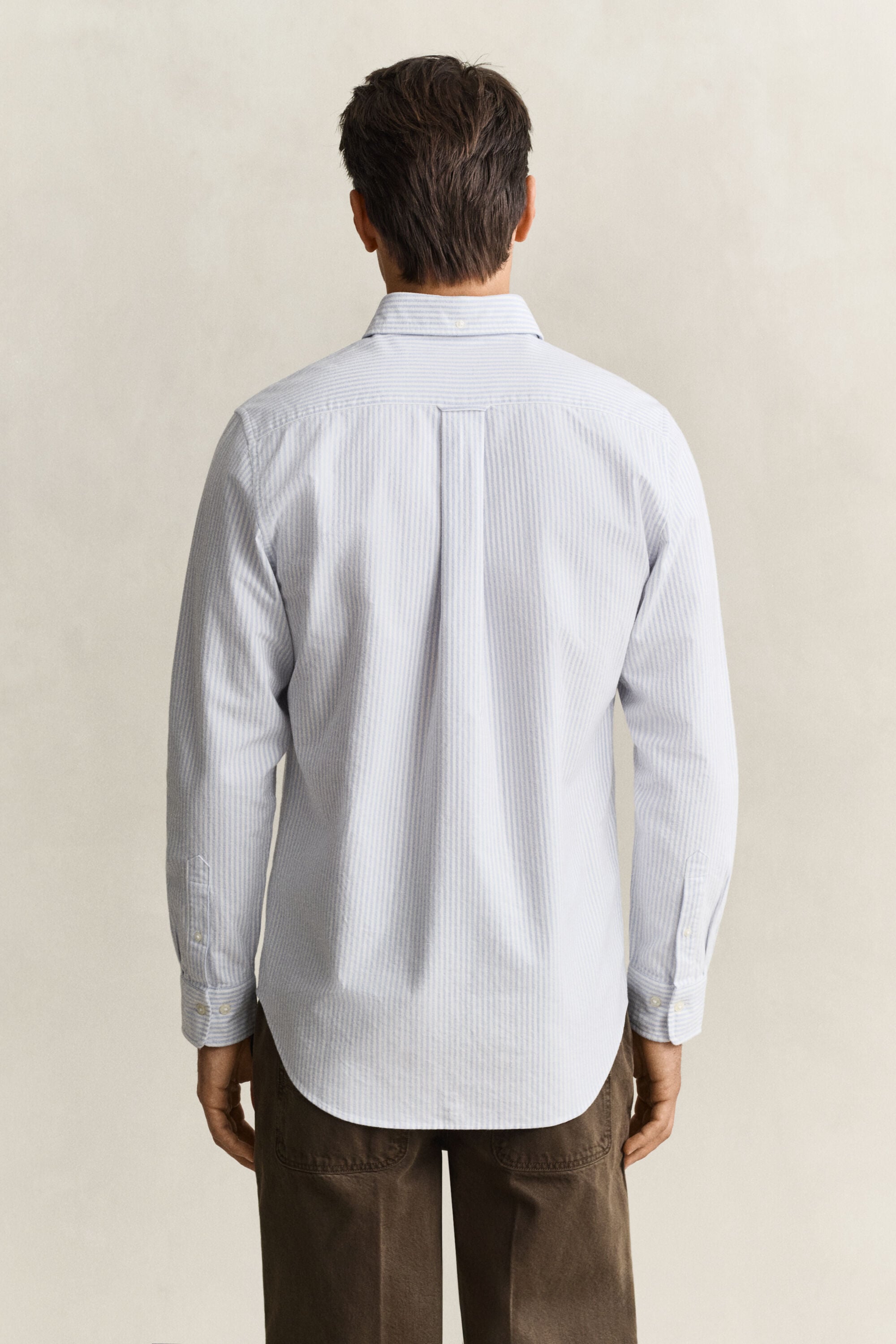 Camisa Oxford perchada de rayas