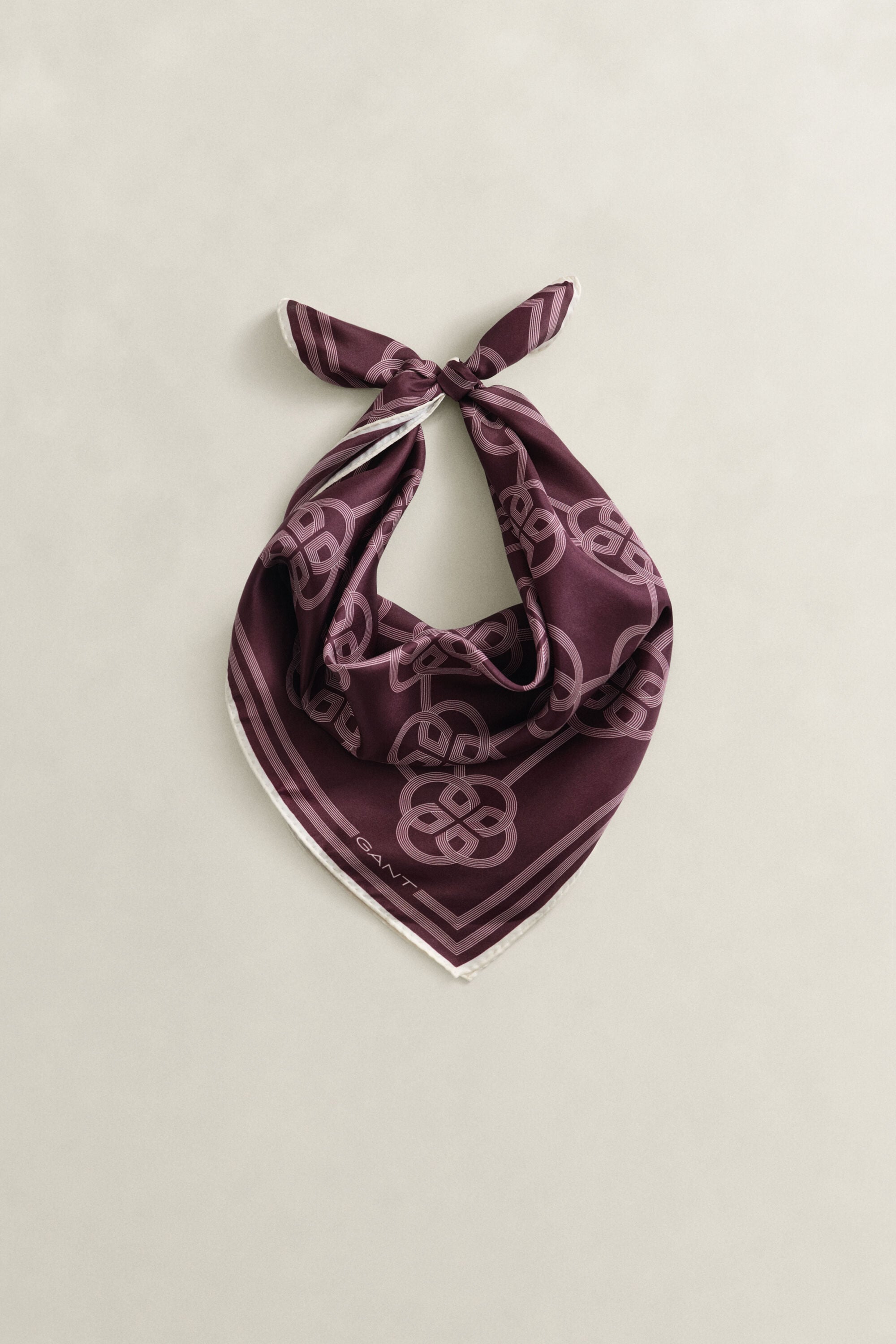 Pañuelo de seda con estampado Monogram
