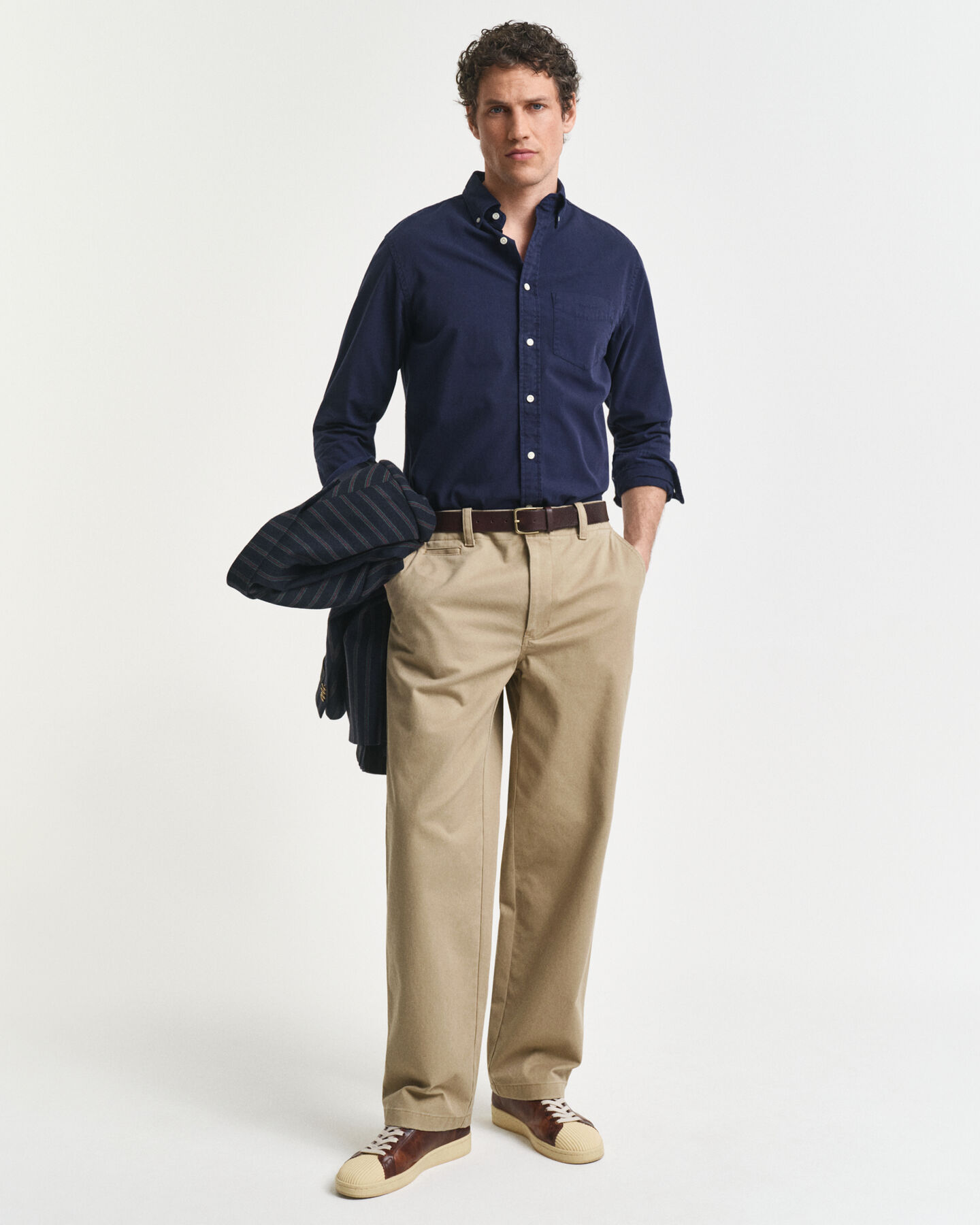 Camisa Regular Fit de sarga