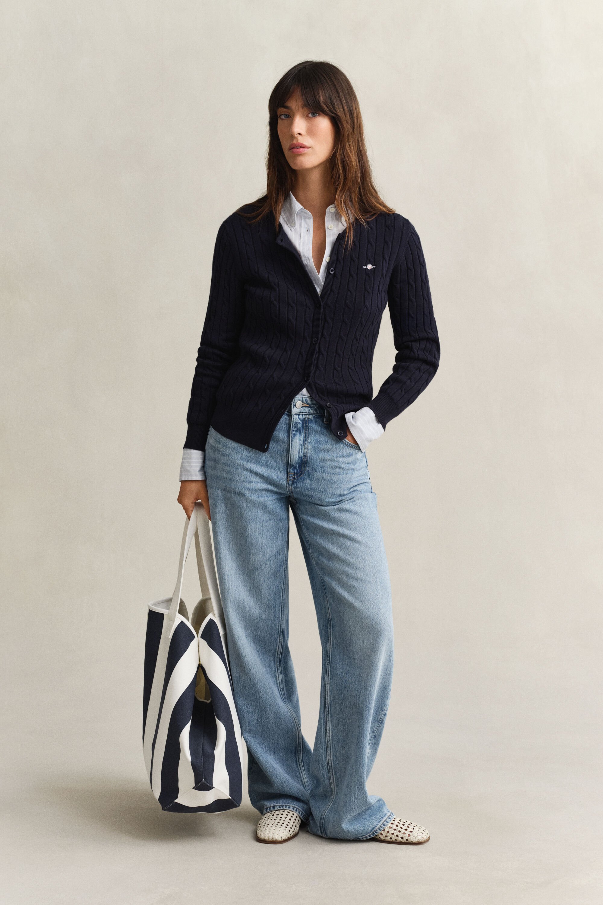 Cárdigan de punto de ochos