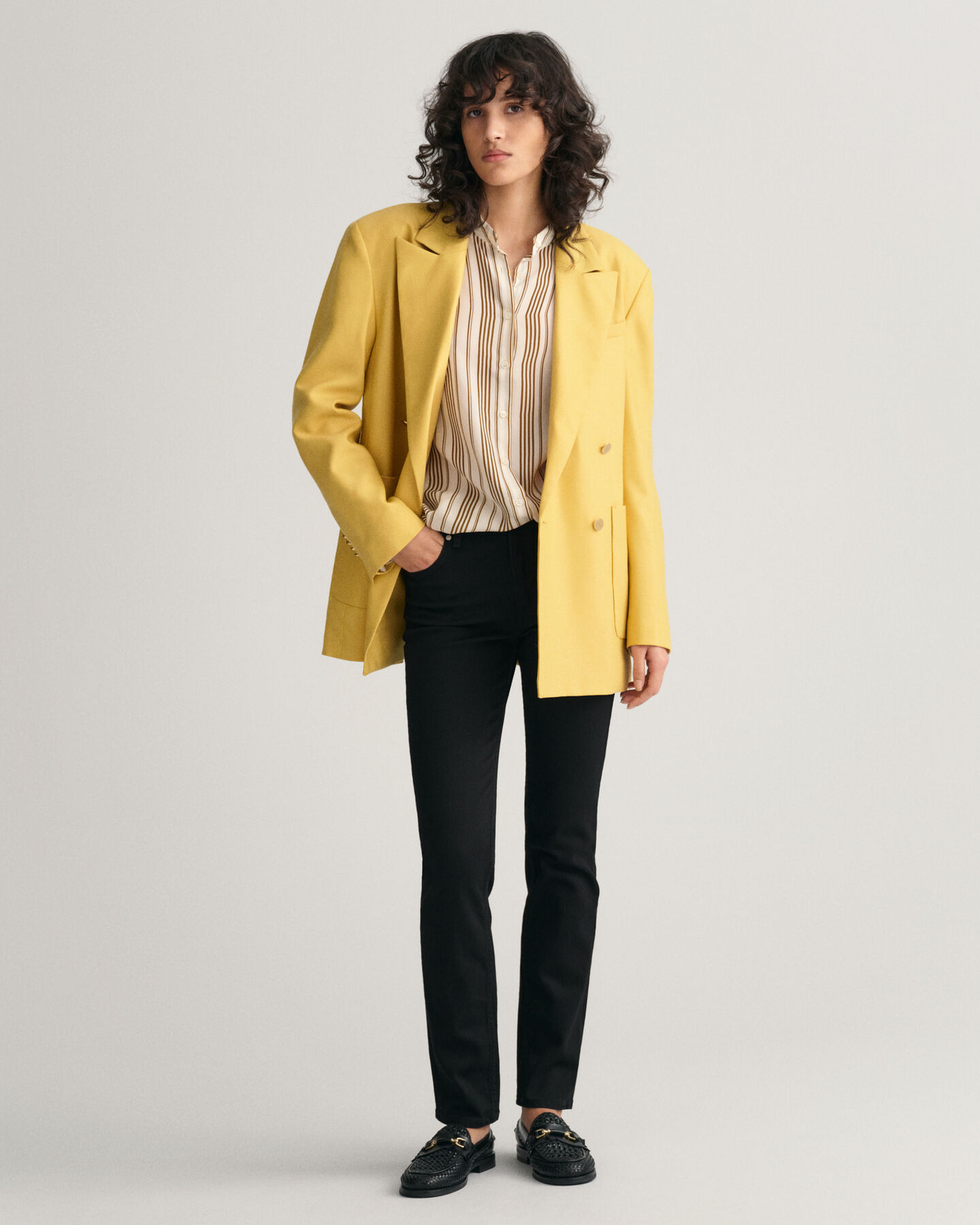 Camisa Relaxed Fit a rayas