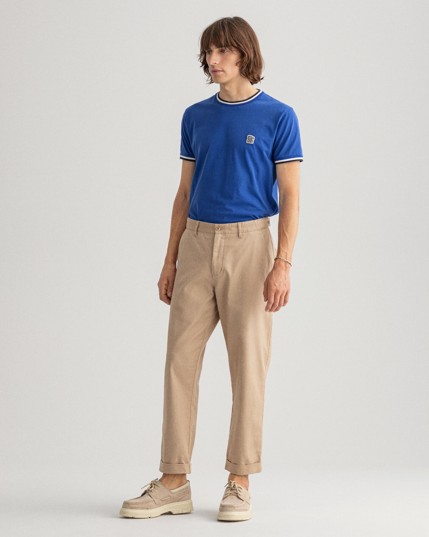 Pantalones chinos Tapered de algod&oacute;n
