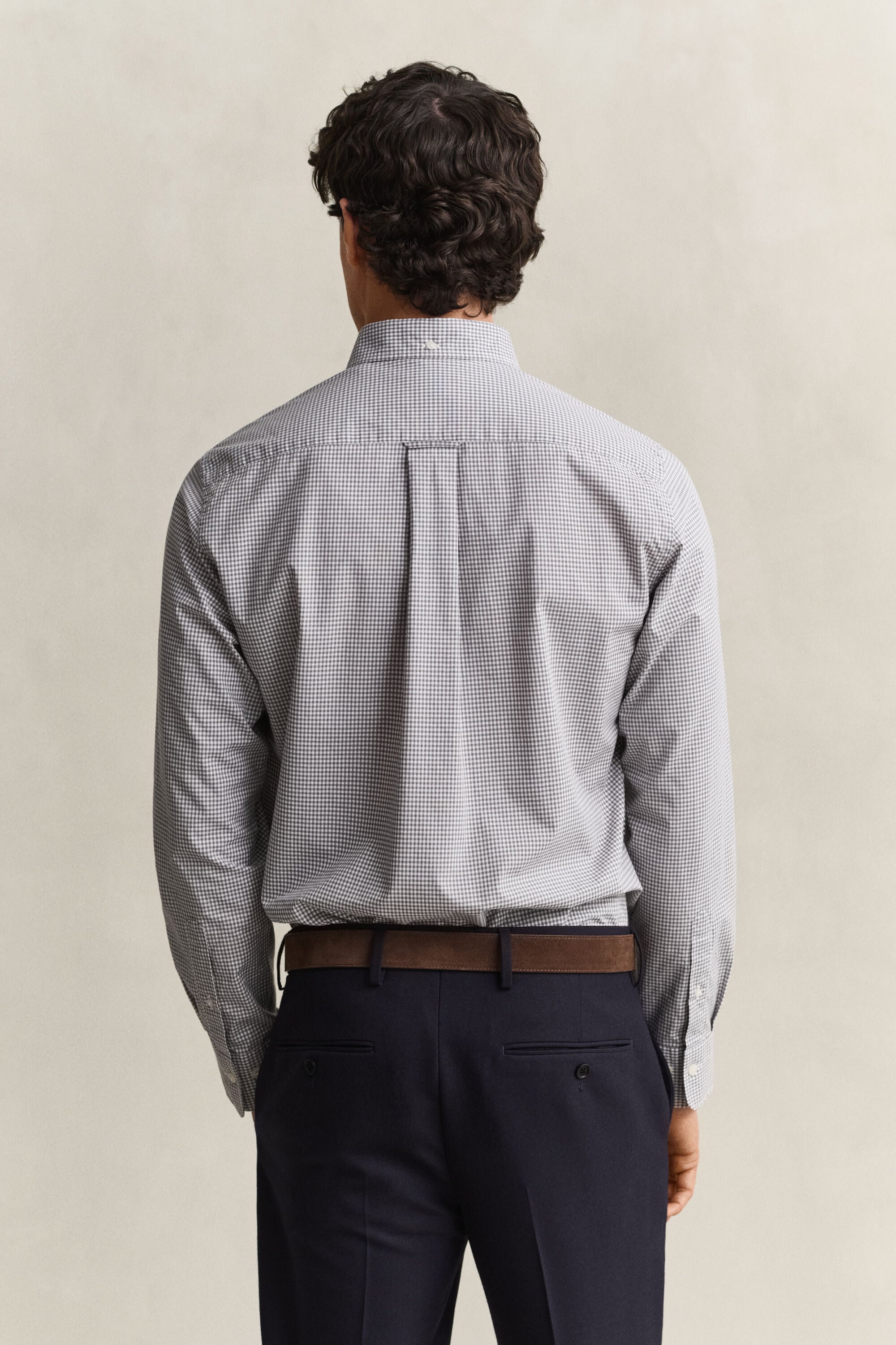 Camisa clásica de popelina de cuadros Vichy