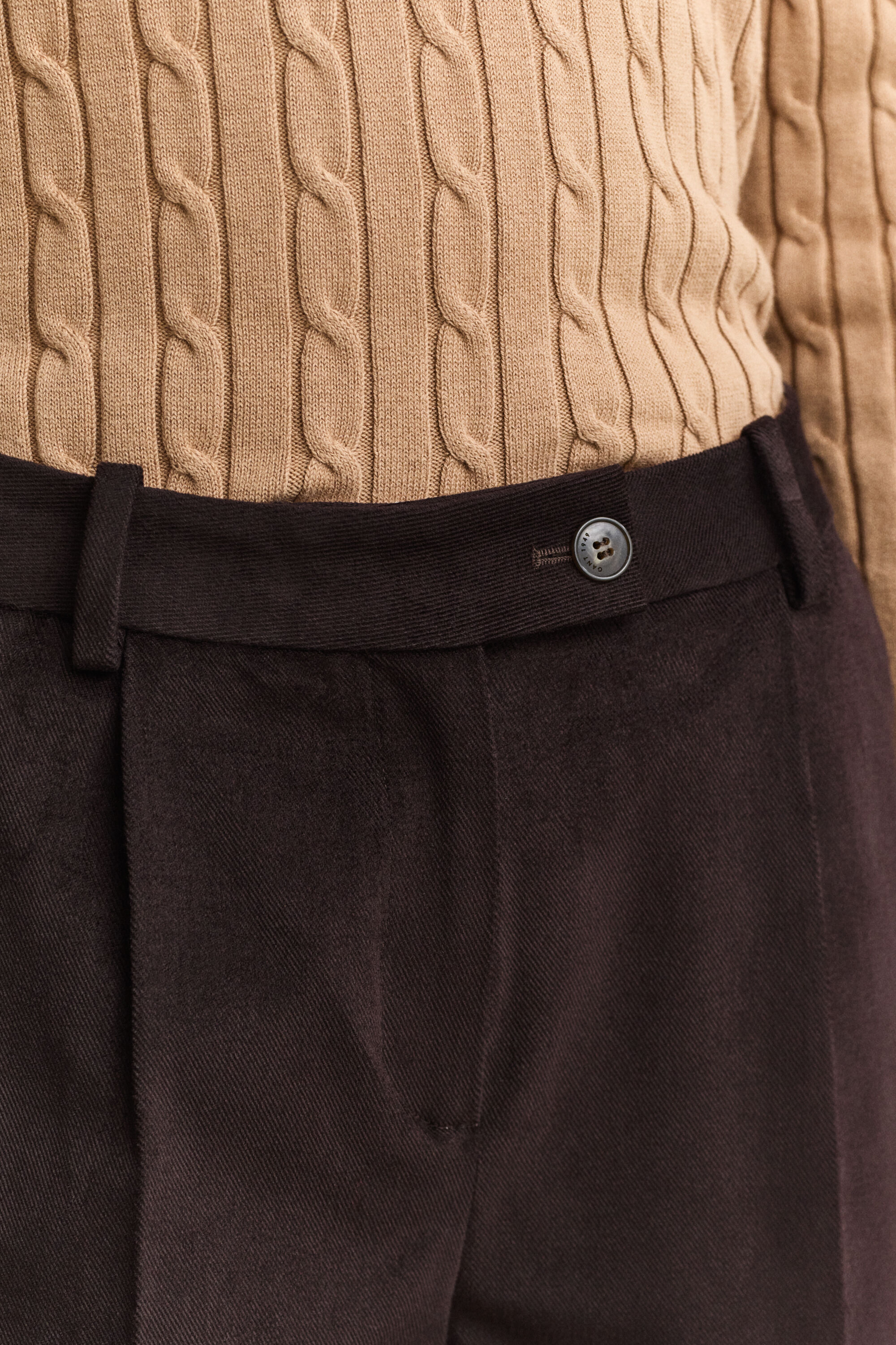 Pantalones de sarga aterciopelada