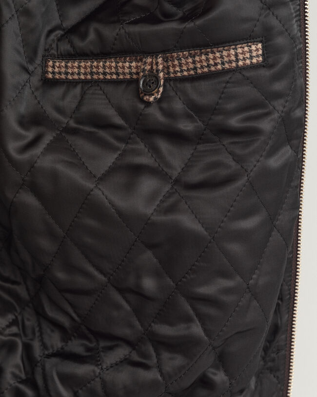 Cazadora Harrington de lana a cuadros