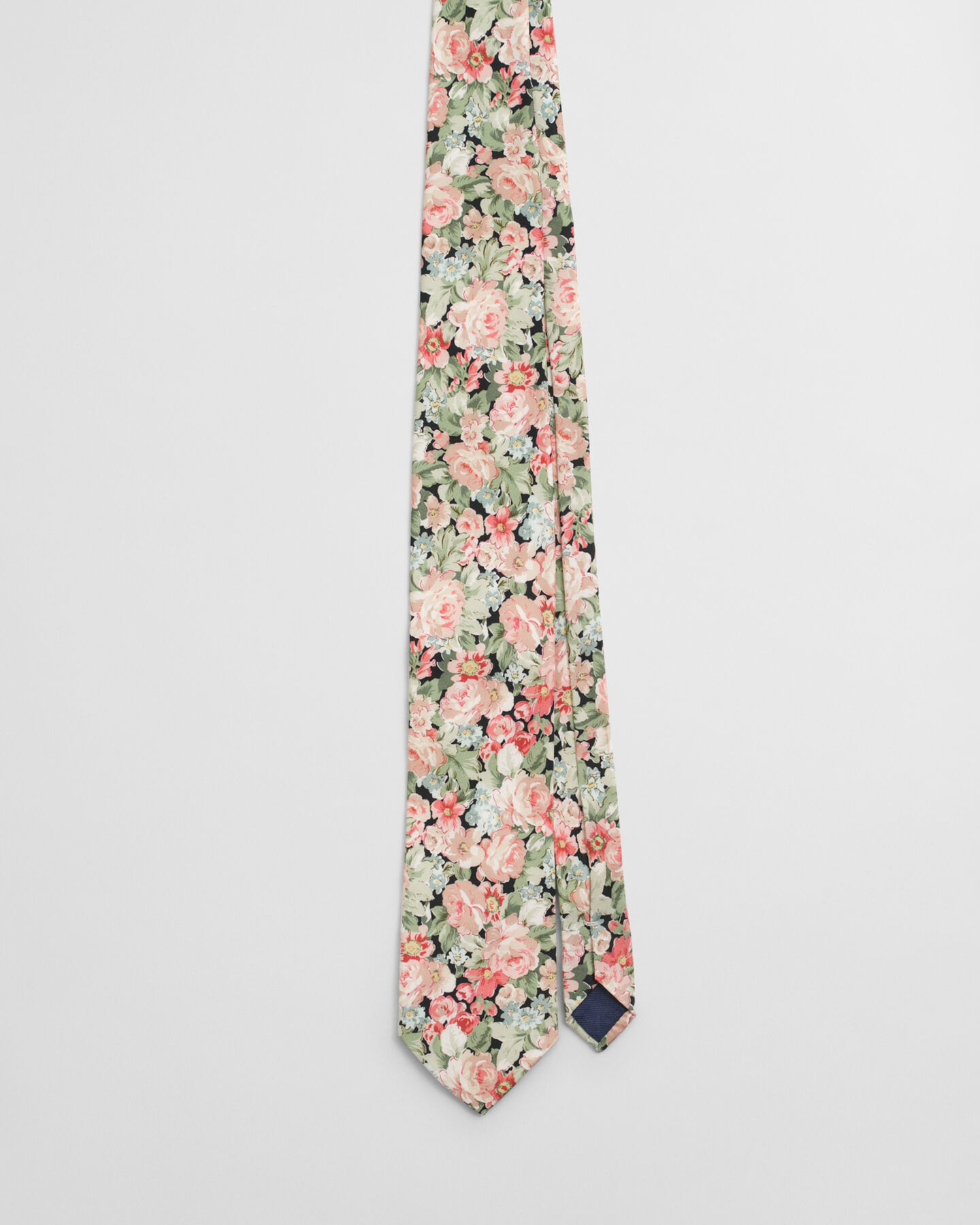 Corbata de seda con estampado floral